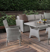 Shonda 5 Pc. Patio Dining Set Model Fm80001Gg-Set+2Ch-Sectional By Furniture Of America